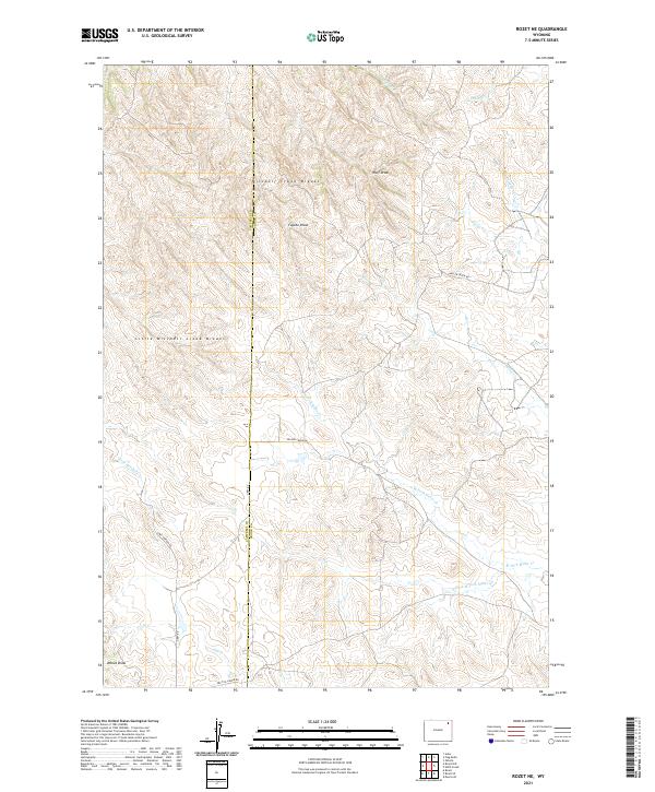 USGS Topographic Map – Rozet NE