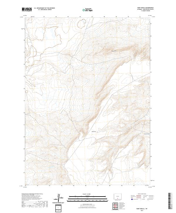 USGS Topographic Map – Ruby Knolls
