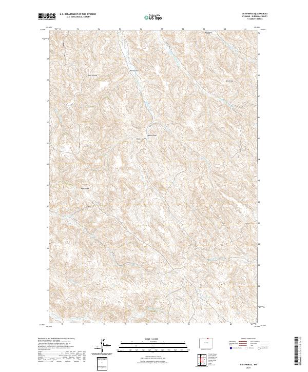 USGS Topographic Map – S R Springs