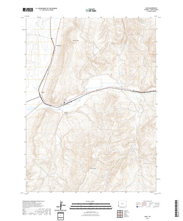 USGS Topographic Map – Sage