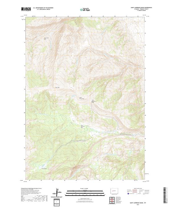 USGS Topographic Map – Saint Lawrence Basin