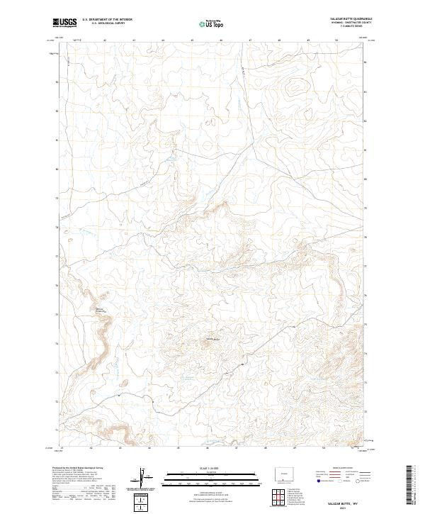 USGS Topographic Map – Salazar Butte