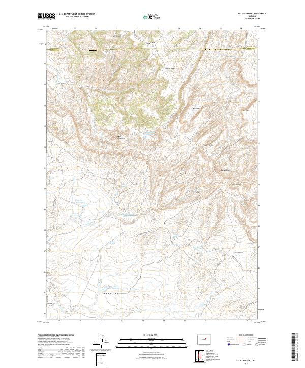 USGS Topographic Map – Salt Canyon