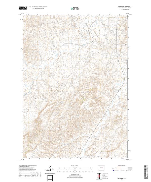 USGS Topographic Map – Salt Creek