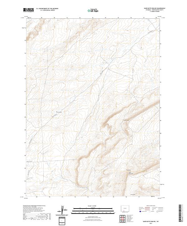 USGS Topographic Map – Sand Butte Rim NW