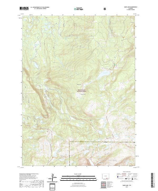USGS Topographic Map – Sand Lake