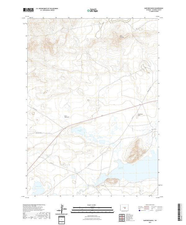 USGS Topographic Map – Sanford Ranch