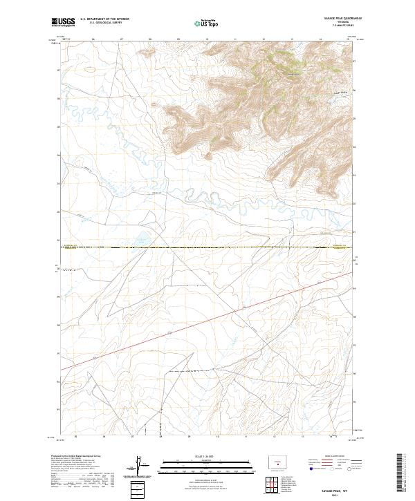 USGS Topographic Map – Savage Peak
