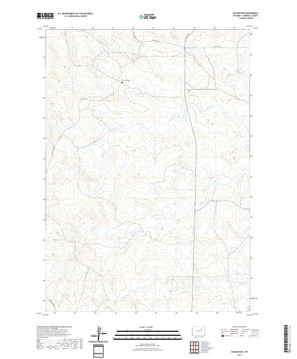 USGS Topographic Map – Savageton