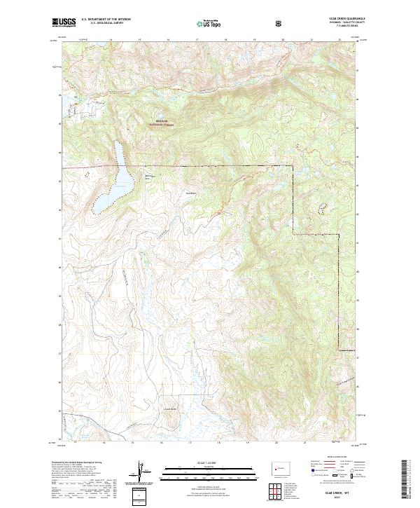 USGS Topographic Map – Scab Creek