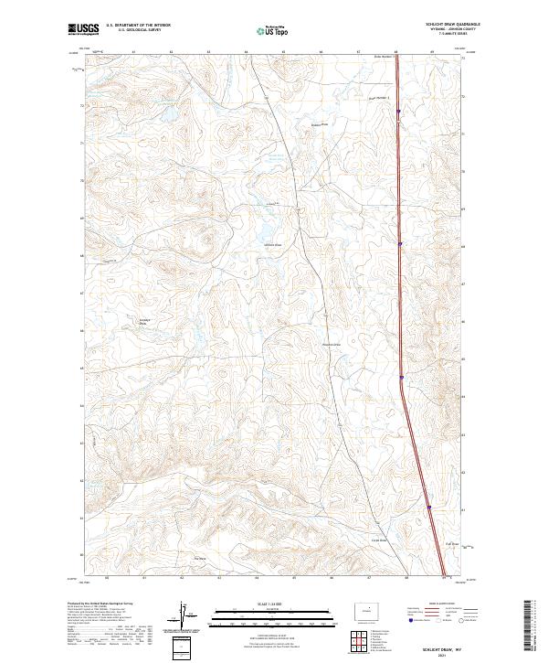 USGS Topographic Map – Schlicht Draw
