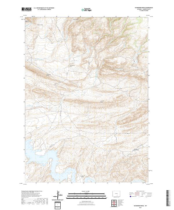 USGS Topographic Map – Schneider Ridge