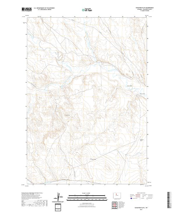 USGS Topographic Map – Schuster Flats