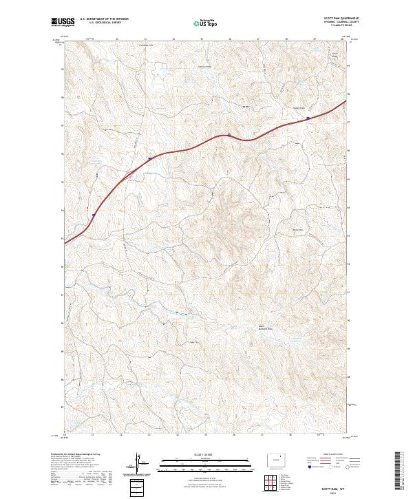 USGS Topographic Map – Scott Dam