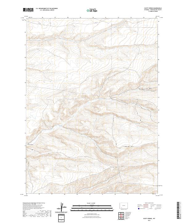 USGS Topographic Map – Scott Spring