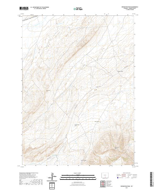 USGS Topographic Map – Separation Peak