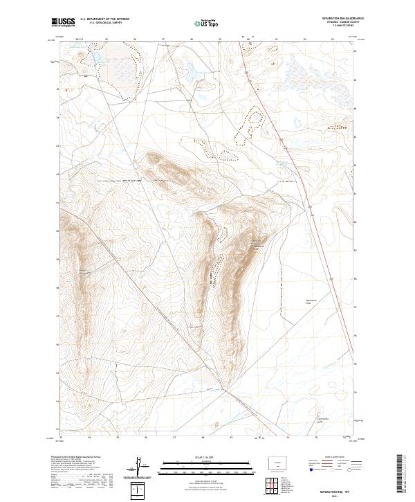 USGS Topographic Map – Separation Rim