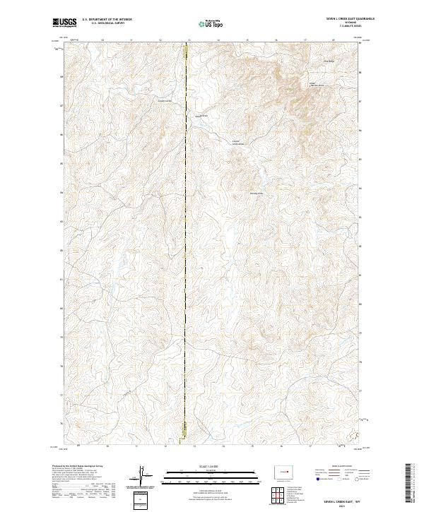 USGS Topographic Map – Seven L Creek East