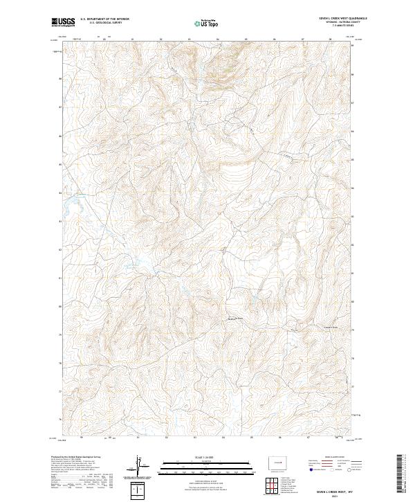 USGS Topographic Map – Seven L Creek West