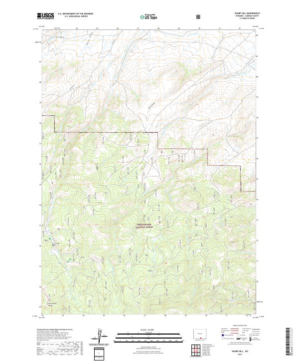 USGS Topographic Map – Sharp Hill