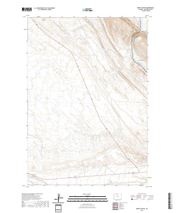 USGS Topographic Map – Sheep Canyon