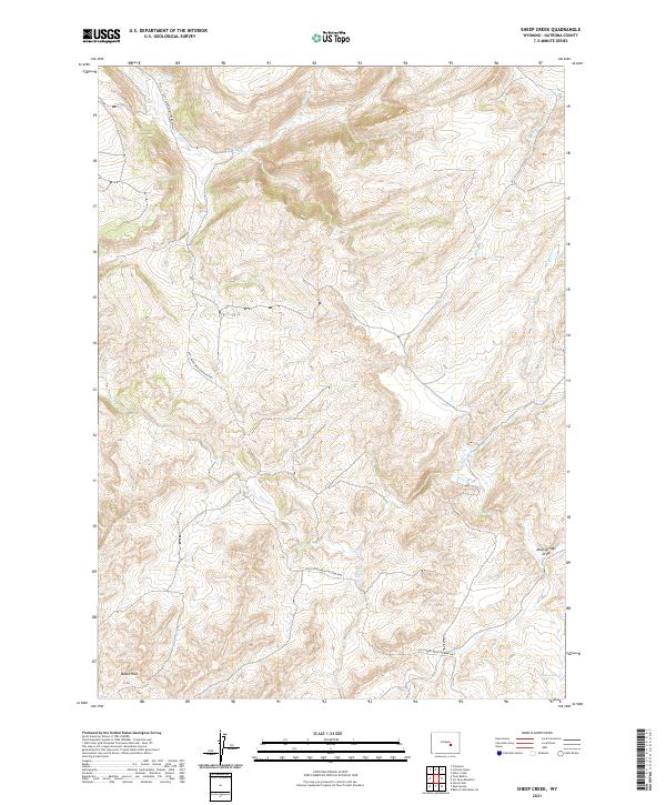 USGS Topographic Map – Sheep Creek