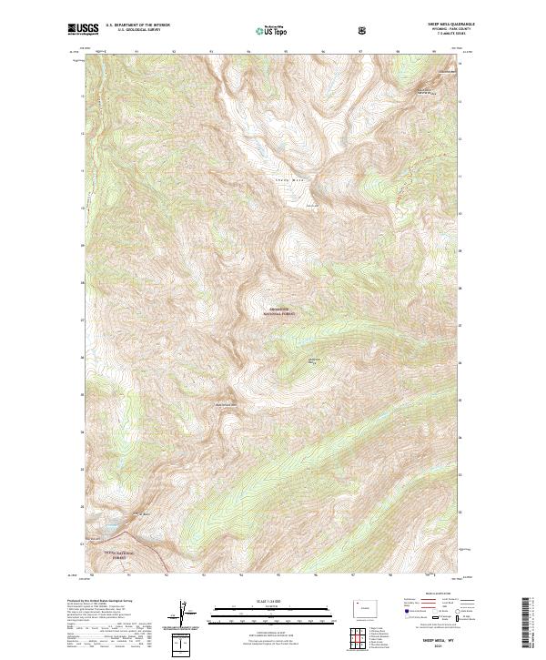 USGS Topographic Map – Sheep Mesa