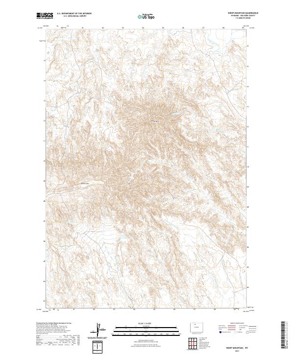 USGS Topographic Map – Sheep Mountain
