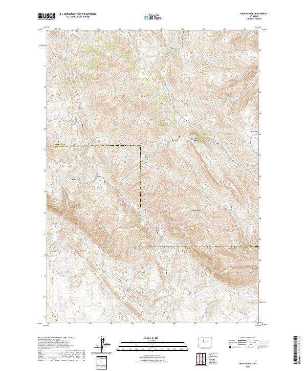 USGS Topographic Map – Sheep Ridge