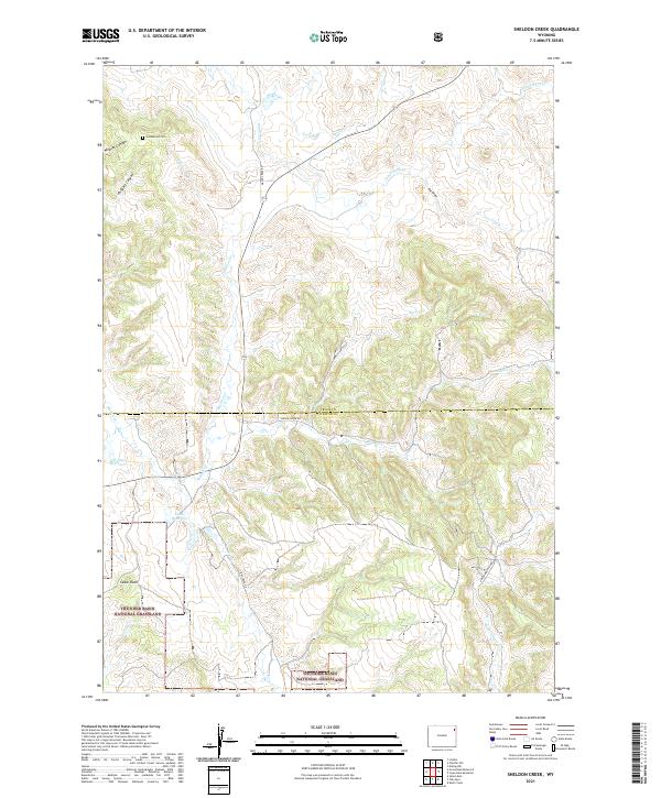 USGS Topographic Map – Sheldon Creek
