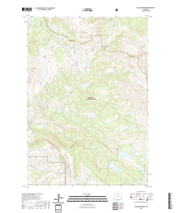 USGS Topographic Map – Shell Reservoir