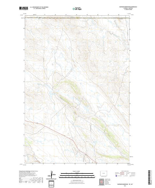 USGS Topographic Map – Shepard Reservoir