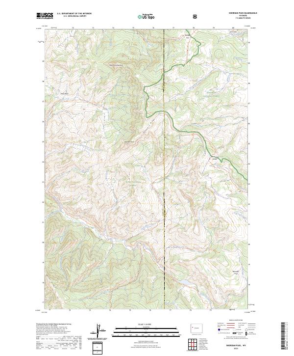 USGS Topographic Map – Sheridan Pass