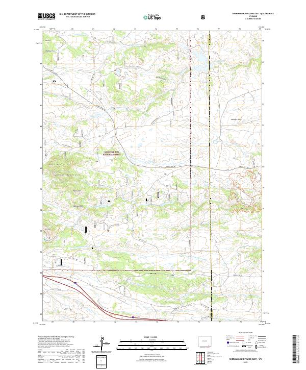 USGS Topographic Map – Sherman Mountains East