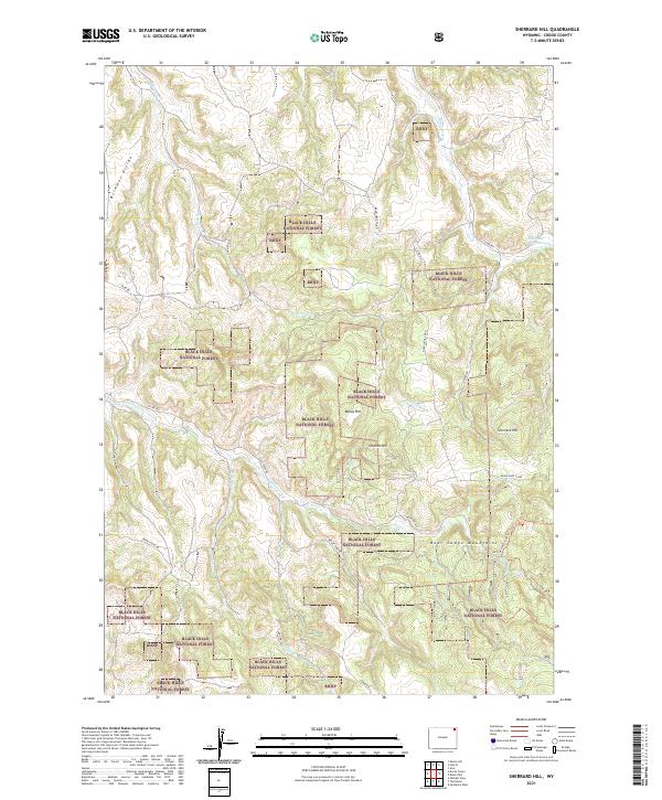 USGS Topographic Map – Sherrard Hill