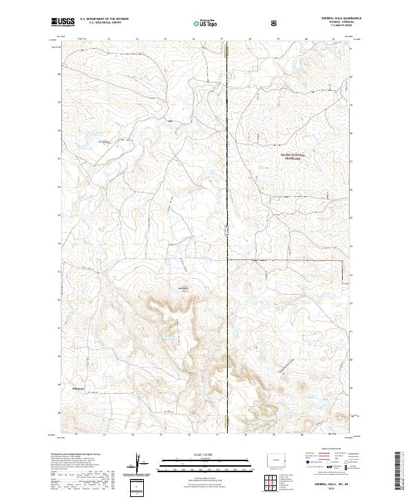 USGS Topographic Map – Sherrill Hills