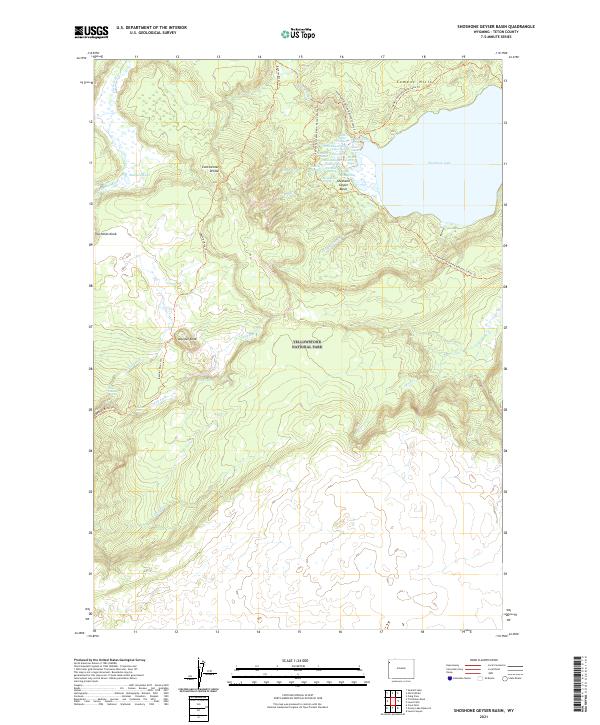 USGS Topographic Map – Shoshone Geyser Basin