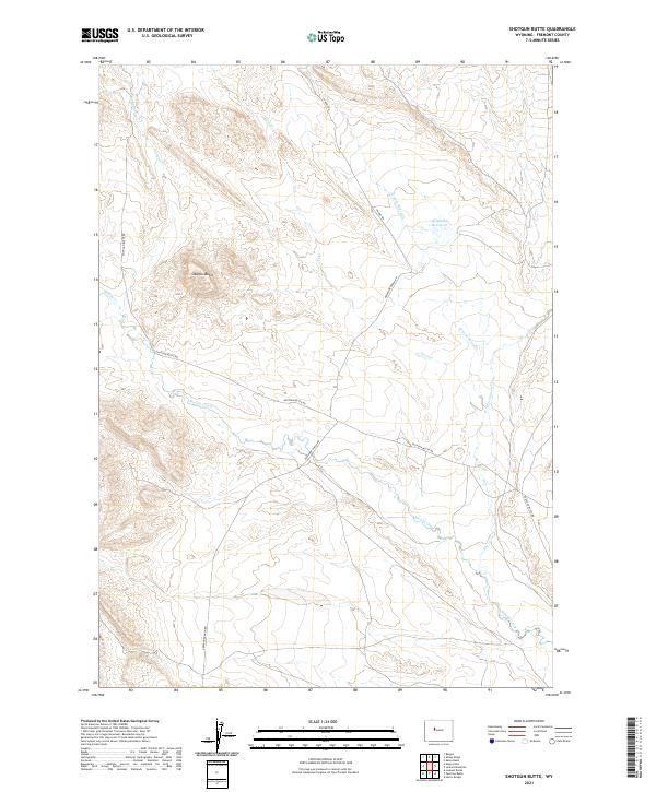 USGS Topographic Map – Shotgun Butte