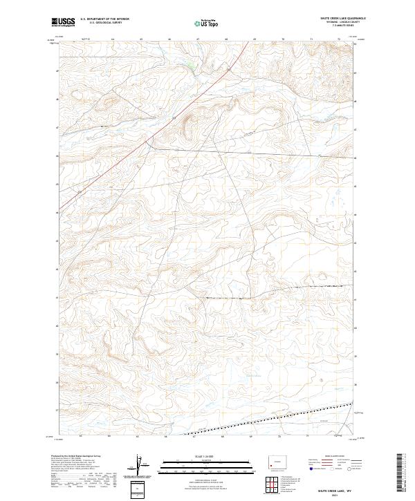 USGS Topographic Map – Shute Creek Lake
