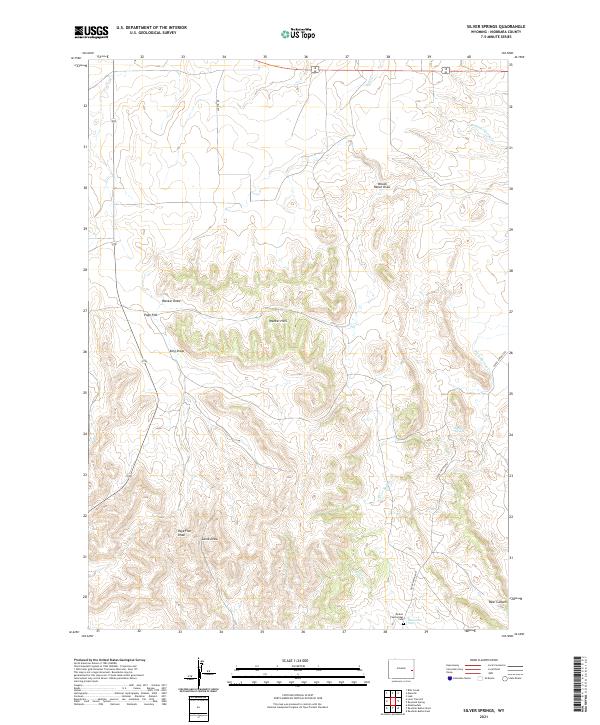 USGS Topographic Map – Silver Springs