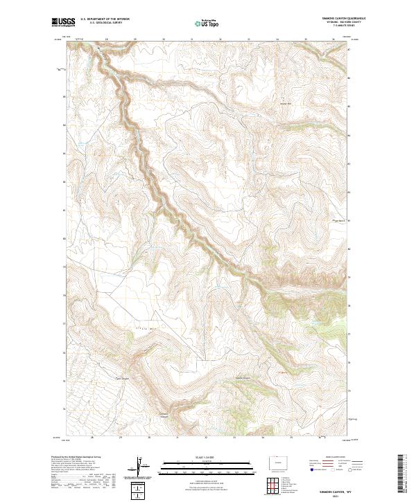 USGS Topographic Map – Simmons Canyon