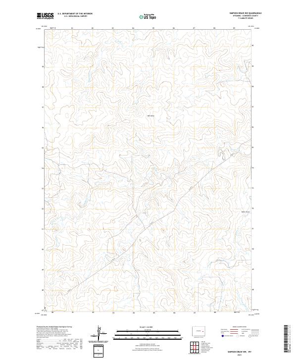 USGS Topographic Map – Simpson Draw NW