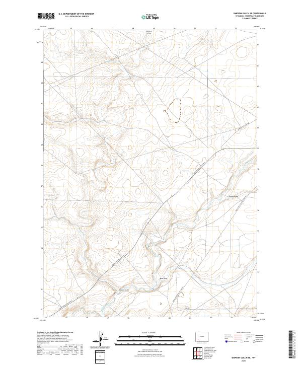 USGS Topographic Map – Simpson Gulch SE