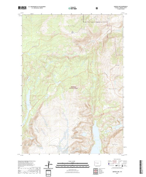 USGS Topographic Map – Simpson Lake