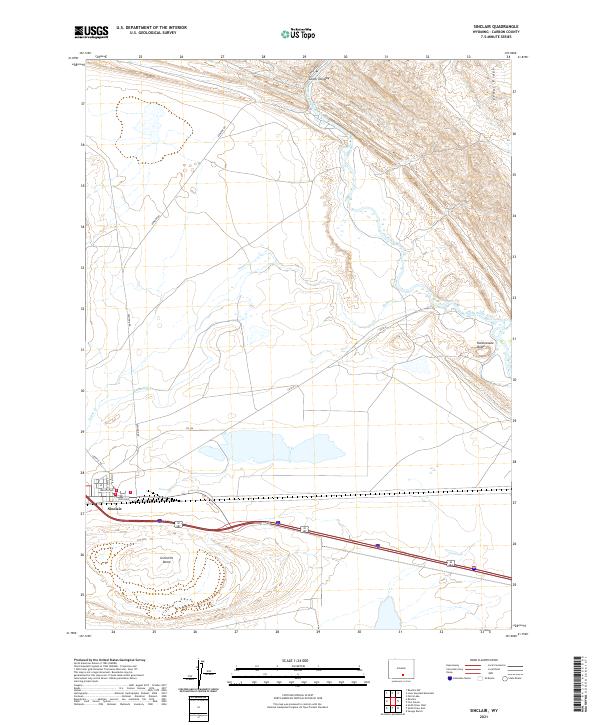 USGS Topographic Map – Sinclair