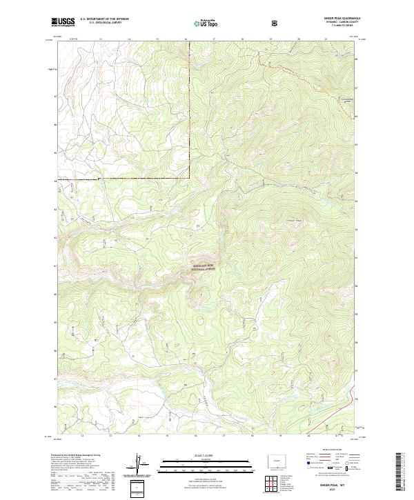 USGS Topographic Map – Singer Peak