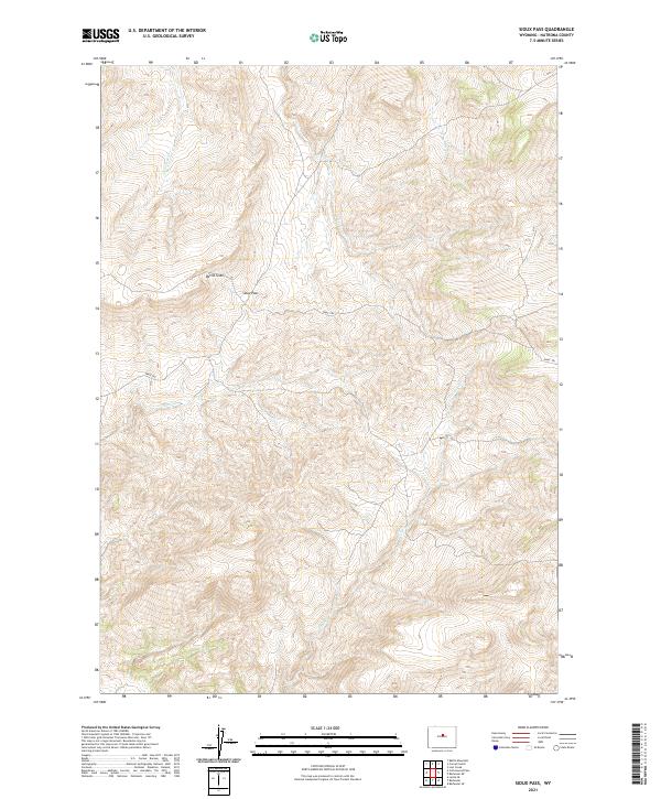 USGS Topographic Map – Sioux Pass