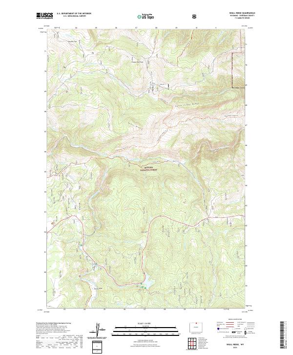 USGS Topographic Map – Skull Ridge