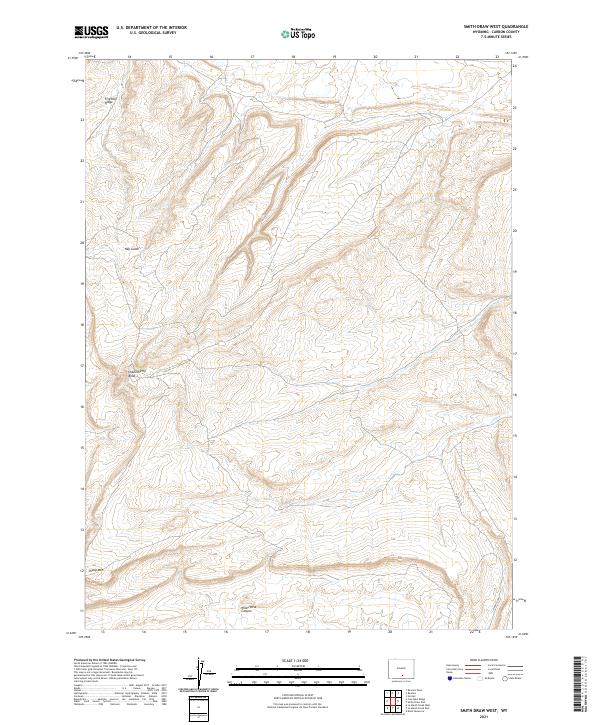 USGS Topographic Map – Smith Draw West