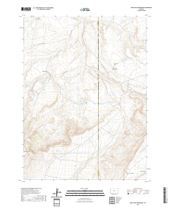 USGS Topographic Map – Soap Holes Reservoir